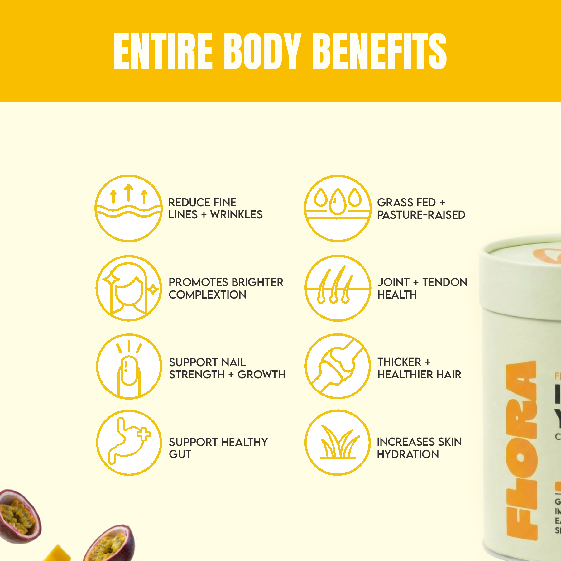 Inner Youth Collagen Powder Mango Passion - 450g