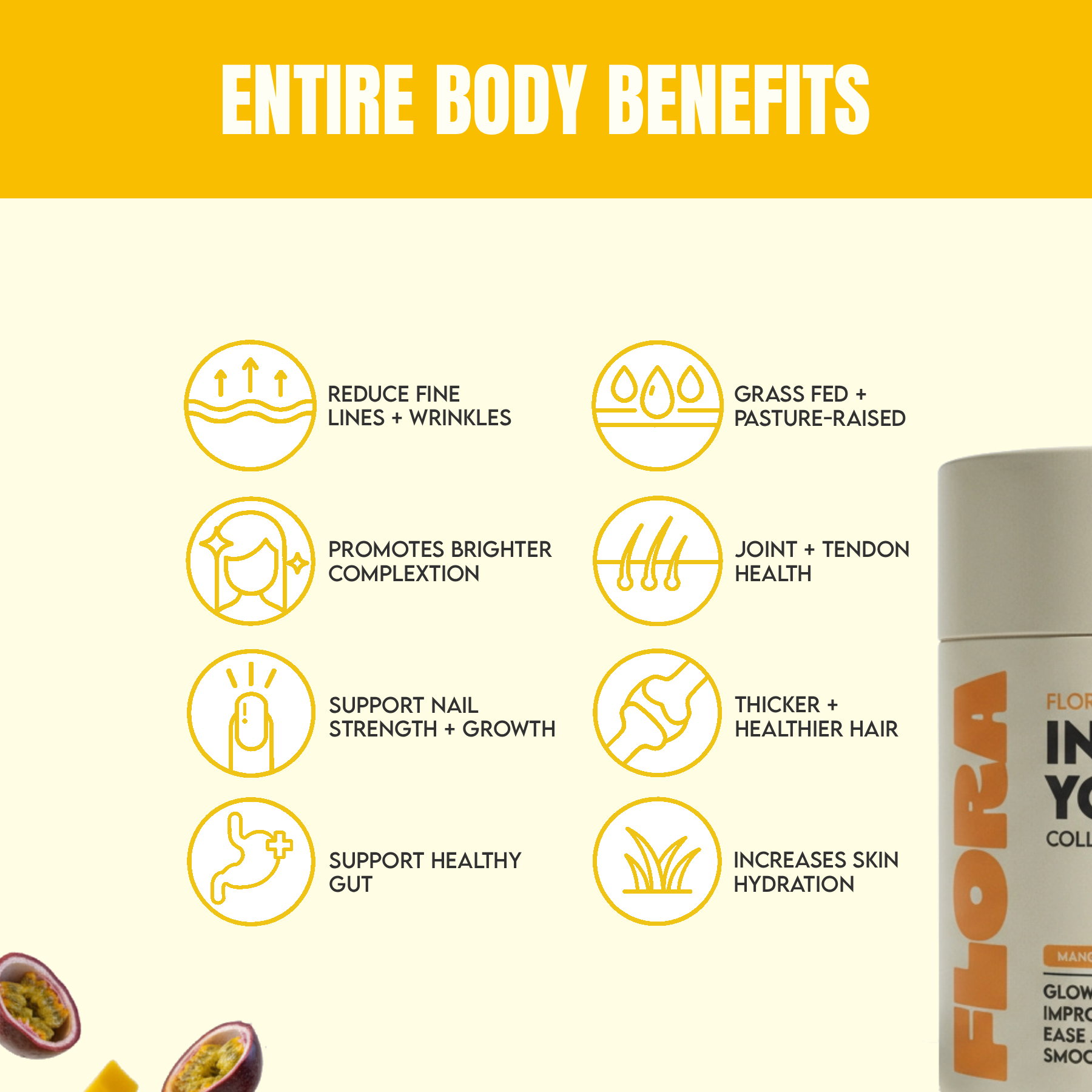 Inner Youth Collagen Powder Mango Passion - 450g